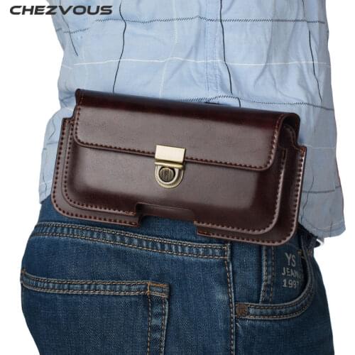 Universal Belt Clip Holster for iPhone 6 7 8 plus 10 Retro Dual Pouch Mens Waist Bag for Samsung S9 S8 plus S7 edge S6 S5 Note 8