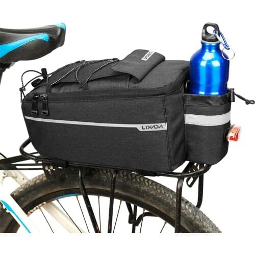 Lixada Bicycle Bag Cycling Rear Bag with Insulated Lining Soft Padding Waterproof Trunk Cooler Bags for MTB Bike Accessories