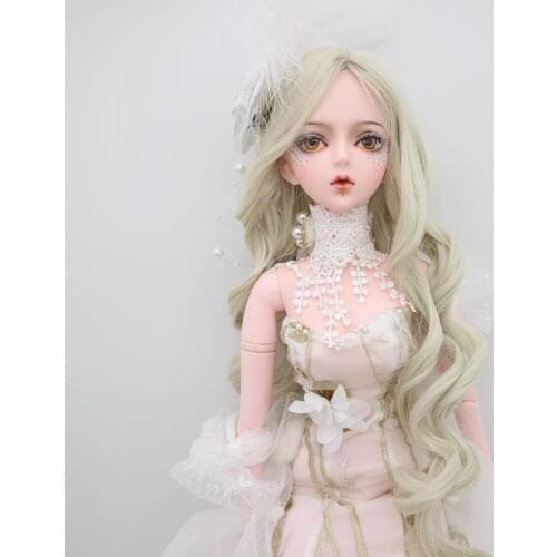 Hand made customized 1/3 BJD Plastic dolls fashion doll 56cm joint movable doll selling with dress and wig