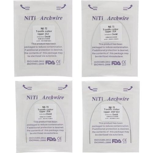 10pcs Dental Orthodontic Niti Arch Wire Round Super Elastic Orthoform Ovoid Upper Or Lower 012 014 016 018 02