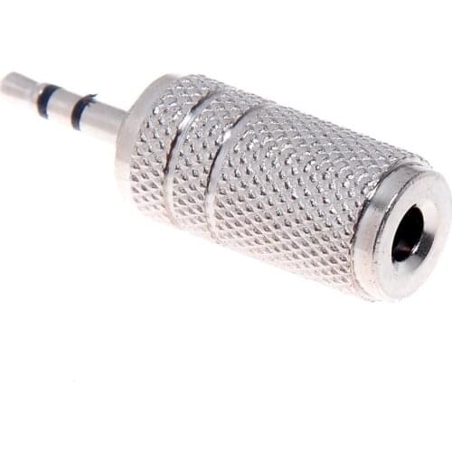 2.5mm Male M to 3.5mm 1/8"Female Stereo Microphone Audio Adapter Connector