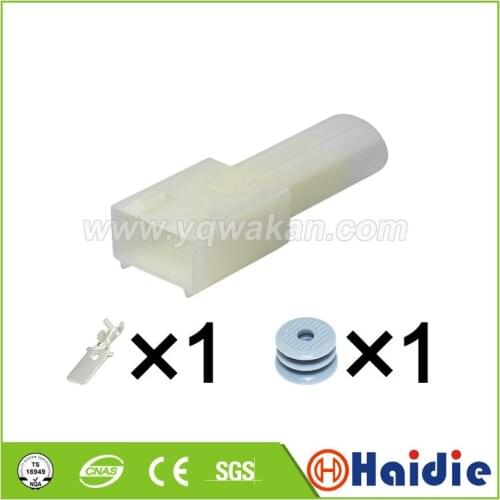 2sets 1pin Auto sealed wire harness plug cable male female waterproof connector