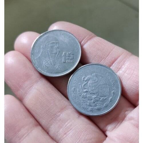 24.5mm Mexico 1 dollar America Coins Old Original Infrequent Coin Commemorative Edition 100% Real