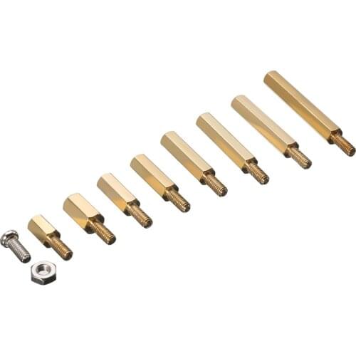 240pcs Portable Waterproof M2.5 Hex Male-Female Standoff Screw Nut Kit for Raspberry-Pi Spacer with Box for Raspberry-Pi Spacer