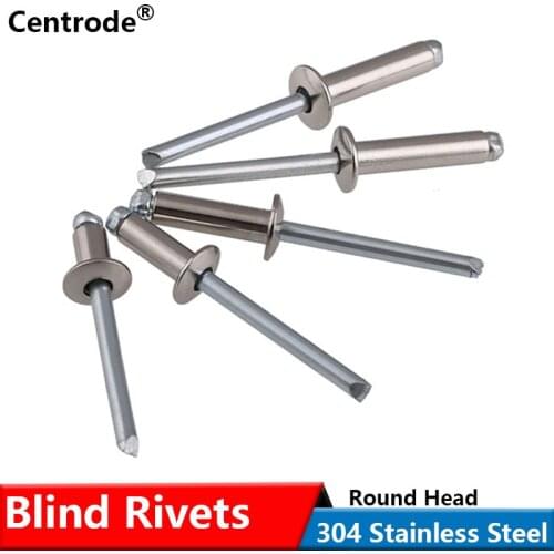Round head rivets 304 stainless steel blind rivets round head rivets decorative rivets M4 10pcs