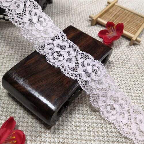 4cm pink lace trim of R2356 puntillas y pasamaneria by tissu couture au metre