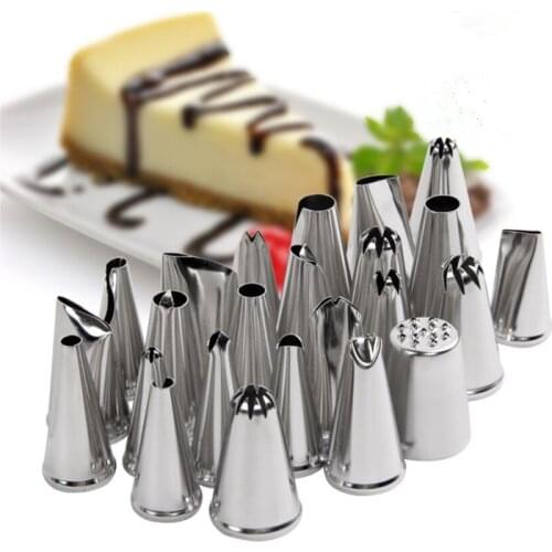 Pastry Accessories Russian Tulip Icing Piping Nozzles 24pcs/Set Cake Decorating Tool Baking Tool Stainless Steel