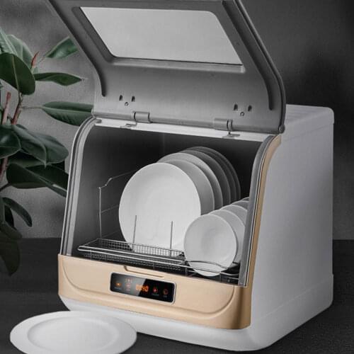 Automatic Dishwasher Smart Household Small Dishes Washer Desktop Dish Disinfection Ultraviolet Sterilization Drying Machine