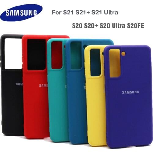Samsung Galaxy S21 S21 Plus S21 Ultra Case Silky Silicone Cover Soft-Touch Back Protective Housing For S20FE S20 Plus S20 Ultra