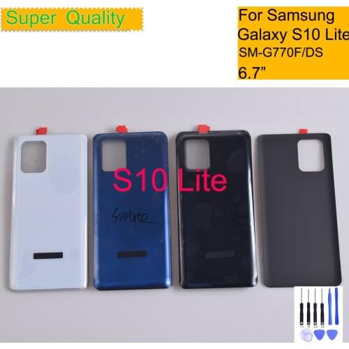 For Samsung Galaxy S10 Lite G770 SM-G770F/DS Housing Battery Cover Back Cover Case Rear Door Chassis Shell Replacement