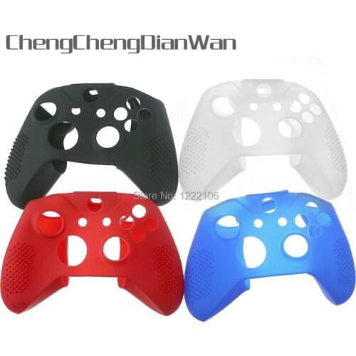 ChengChengDianWan New Studded Anti-slip Silicone Rubber Cover Skin Case for XBox One S Slim Controller