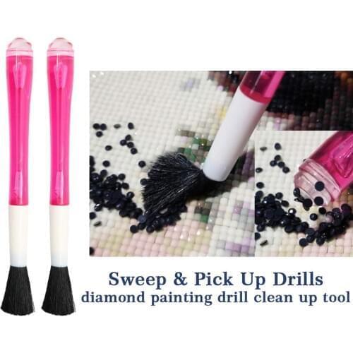 2PCS Diamond Painting Drill Clean-up Tool Sweep & Pick up Drills Apply to Painting with Diamond Kits for Adults