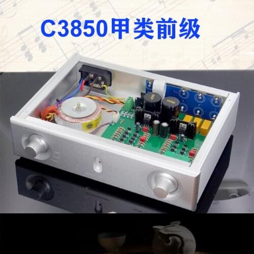 JC-2 Audio Pre Amplifier 3 groups 2RCA cutover volume controller front Preamplifier