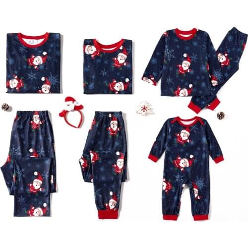 2 Pieces Nightwear Set, Floral Print Round Neck Long Sleeve Top and Trousers for Kids Adults