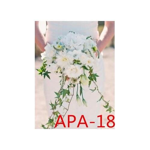New bride holding flowers wedding fake flower photography decoration bouquet APA