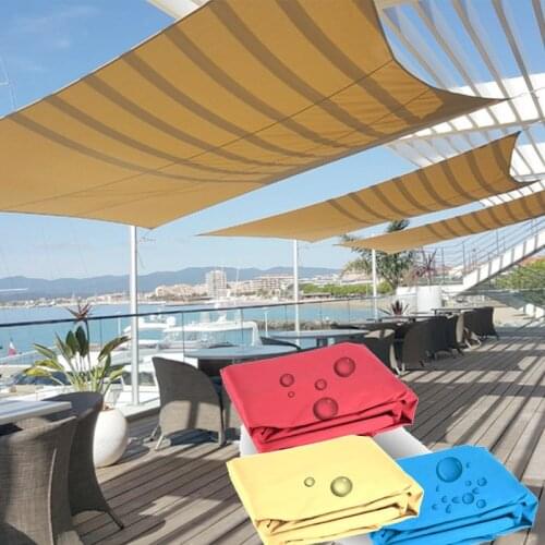 2mx4m Oxford Waterproof 95% Anti-UV Shade Net Outdoor Pond Pool Sunshade Sails Garden Countryard Rain Tarps Home Balcony Canopy