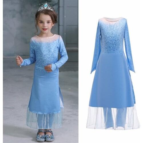 Girls Autumn Dress Cosplay Dress Cosplay Costume Halloween Princess Christmas Dress 4-10 Years Kids Dresses
