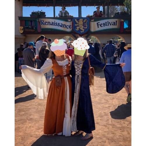 Middle Ages Irish Renaissance Dress Velvet Medieval Elegant Evening Dresseses Cream Chemise Set Victorian Halloween Party wear