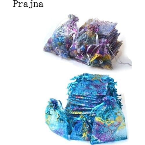 Prajna 10 PCS Small Organza Bags Wedding Favors & Gifts Christmas Birthday Gift Bag Jewelry Packaging Decoration Bags & Pouches