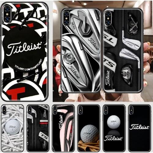 Luxury golf equipment brand Phone Case Cover Hull For iphone 5 5s se 2 6 6s 7 8 12 mini plus X XS XR 11 PRO MAX black 3D hoesjes