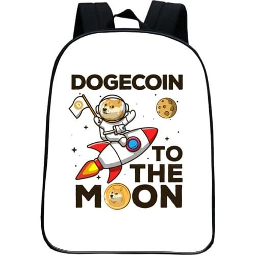 Dogecoin Backpack Children Bookbag Students School Bags New Mochila Boys Girls Bag Everyday Knapsack Kids Casual Travel Rucksack
