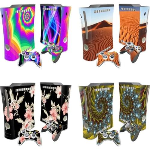 Hot Skin Sticker Cover Protector Vinyl Sticker For XBOX 360 Console and 2 Controller Skin