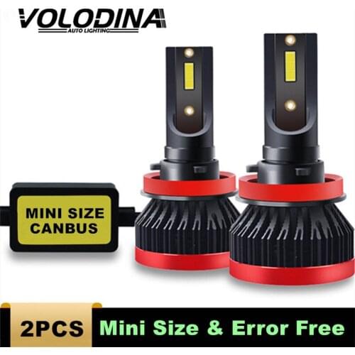 Volodina H11 H7 LED Car Headlight Bulbs No Error 12000LM 6000K H1 H4 H8 Led Lights 9005 HB3 9006 HB4 Running Auto Fog Head Lamps