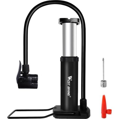 140PSI Bike Pump Ball With Base Foot Pump Bicycle Tire Mountain Bikes Air Inflator Motorbike Pump Bicycle Tools Outdoor Sport
