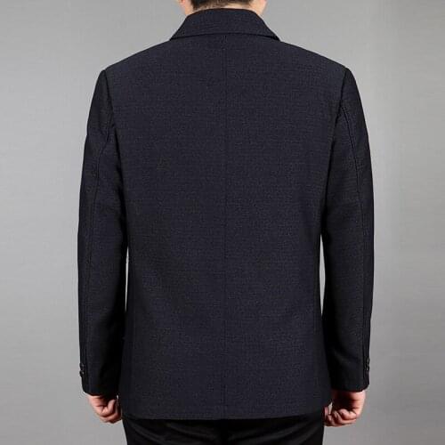 Middle-Aged Old Spring And Autumn Coats & Jackets Mens Clothing Casual Solid Color Coat Overcoat