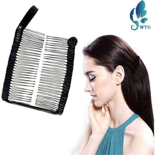 WTB Stretchable 30 Comb Fashionable Hair Tools Accessory Womens Vintage Banana Hair Clip Christmas Hairpin Accessorie