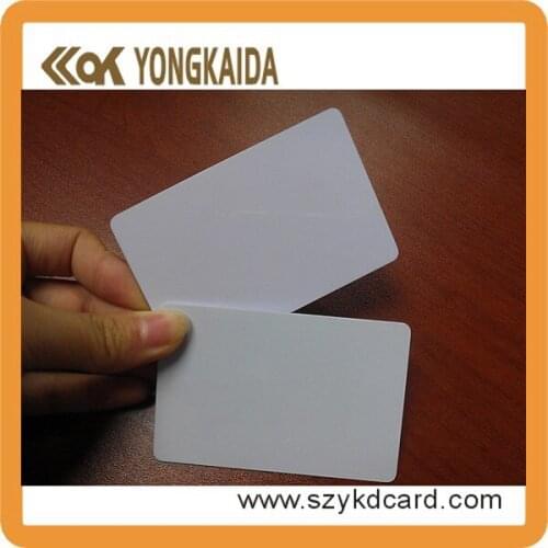 Yongkaida China manufacture 125KHZ 330bits RFID T5577 read and write White printable pvc RFID card