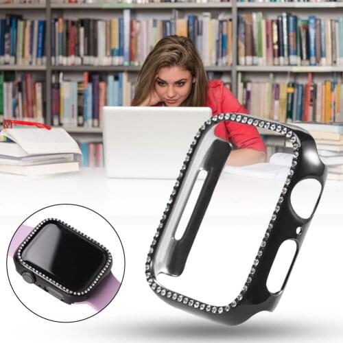 Protective Cover For Iwatch Plating PC Rhinestone Case For Apple Watch Series 3/Series 2/Series 1/Nike+/Sport/Hermes/Edition