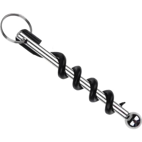1pc Portable Easy Wine Opener Mini Stainless Steel Metal Corkscrew Bottle Corkscrew Double Hinged Outdoor Keychain Wine Opener