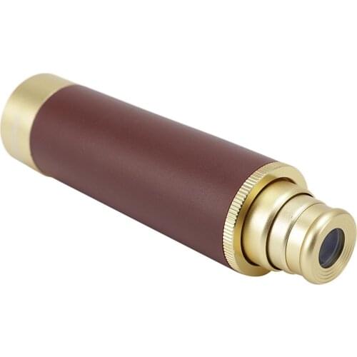 25X30 Vintage Monocular Telescope Mini Zoom Theatrical Binoculars Eyepiece for Hunting Camping Compact Travel Telescope