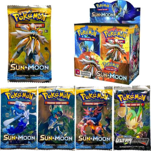 324/360Pcs Pokemon Sun Moon Cards French English Shining Fates Evolutions Booster Collectible Trading Card Game Children Toy