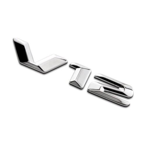 3D Chrome Letters V 12 Fender Emblems Badges for S600L S500L V12
