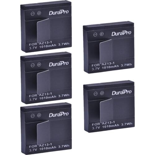 5PC For Xiaomi Yi AZ13-1 Battery Akku 1010mAh Rechargeable Li-ion Battery for Xiaomi yi Action Camera Sport Camera Accessories
