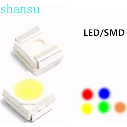 6 Values x20pcs =120pcs (120pcs/lot) 3020 SMD LED Kits Red Yellow Blue Emerald Green White orange 6 colors each 20pcs