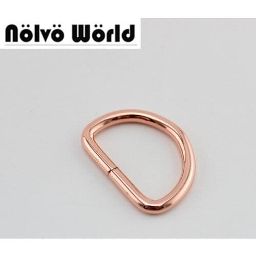90 pieces 6 colors accept mix 3 colors 38mm 1.5 Inch non welded d ring buckles for bags handbags purse sewing