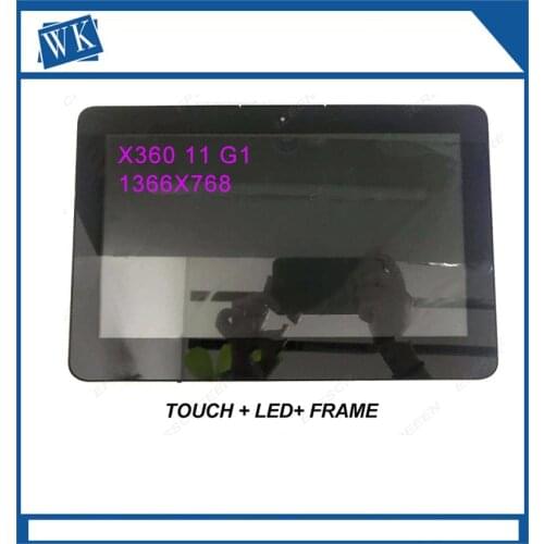 Free shipping 11.6"inch LCD Touch Screen Digitizer Assembly Fit For HP Probook x360 11 G1 B116XAB01.3 Laptop Lcd Screen