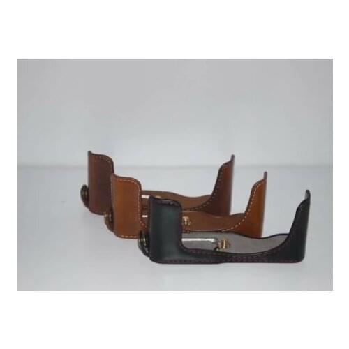 Half PU leather case bag grip cover Buttom for Panasonic LX10 LUMIX LX10 DMC-LX10