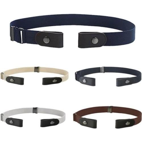 Elastic belt for jeans Buckle-Free Waist Belt for Pants No Hassle Belt No Buckle Stretch Elastic Waist Belt For Women/Men