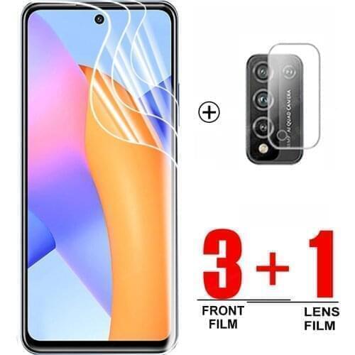 3PCS Hydrogel Film+1PCS Lens Film for Huawei Honor 10X Lite Screen Protector Honr 10i 20i 30i 20S 30S 20 30 Pro film not glass