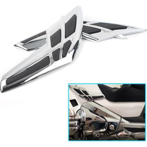 Chrome Motorcycle Fairing Tank Trim Cover For Honda Goldwing GL 1800 2001 2002 2003 2004 2005 2006 2007 2008 2009 2010 2011 2Pcs