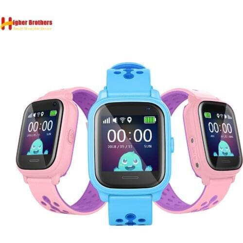 IP67 Waterproof Smart GPS WIFI Tracker Locator Kids Baby SOS Call Remote Monitor Camera Alarm Sim Smartwatch Watch Wristwatch