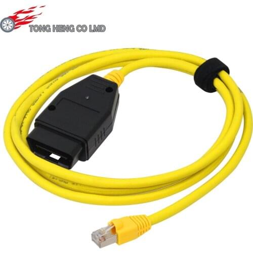 Ethernet To OBD Interface Cable for BMW E-SYS ICOM Coding F-Series ENET Fault Codes Scanner Without CD