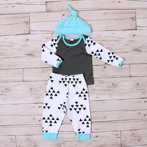 Kaiya Angel Wholesale 3 Piece Suit Newborn Baby Boy clothes Fall Baby Boy Clothing Set Children Boy Clothes Set Toddler Clothes