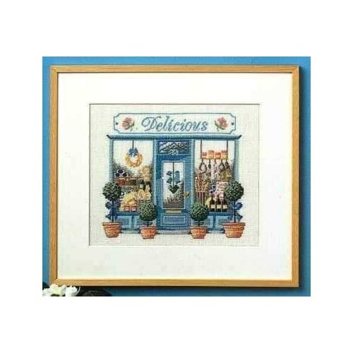 Shop set-delicious shop 30-28 Counted Cross Stitch 11CT 14CT 18CT DIY Chinese Cross Stitch Kits Embroidery Needlework Sets