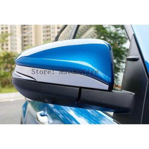 Fit For Toyota RAV4 2013 2014 2015 2016 2017 Chrome Door Side Mirror Cover Trim Rear View Garnish Molding Strip Overlay Styling