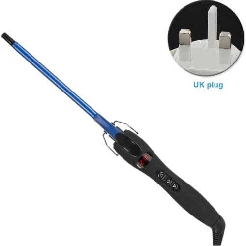 9mm LCD Digital Display For Hair Thin Curling Wand Portable Small Ceramic Glaze Adjustable Temperature Wet Dry Home Non Slip